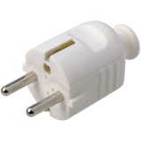 Fiche mâle - 16A  2P+T - blanc