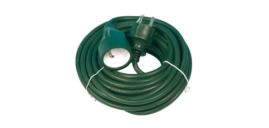 Rallonge - 10 m - 3G1.5mm² - vert