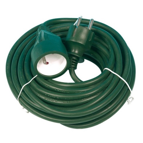 Rallonge - 10 m - 3G1.5mm² - vert