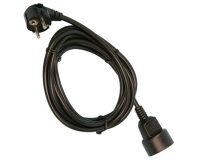 Rallonge - 5 m - 3G1.5mm² - noir