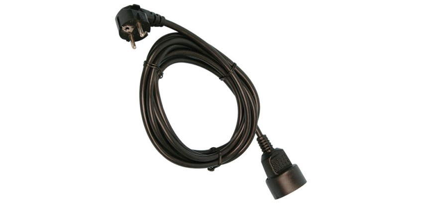 Rallonge 5 m 3G1.5mm² noir