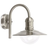 Applique murale - extérieure - Ina - inox - E27 - 60W - gris