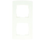 Plaque  double - verticale - blanc