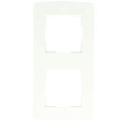 Plaque  double - verticale - blanc
