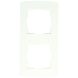 Plaque  double - verticale - blanc