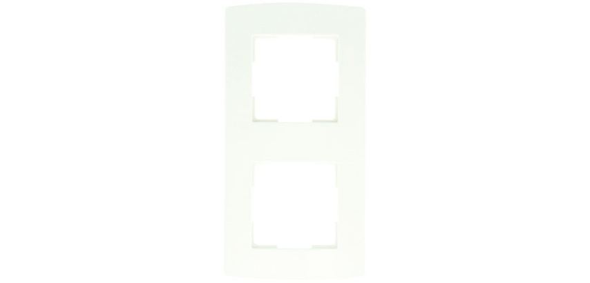 Plaque  double - verticale - blanc