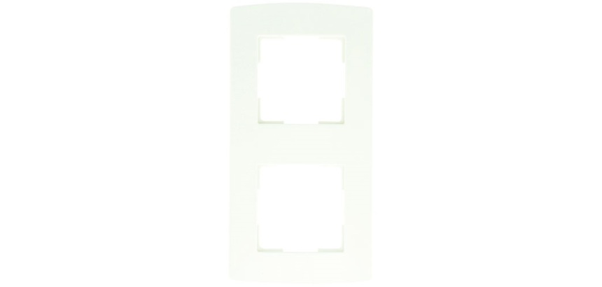 Plaque  double - verticale - blanc
