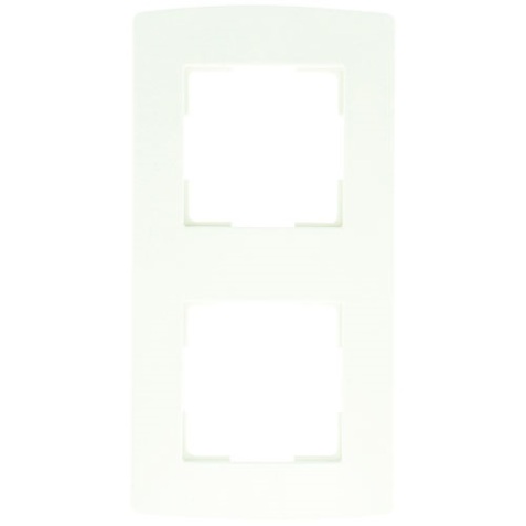 Plaque  double - verticale - blanc