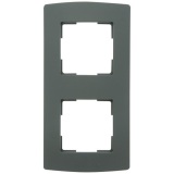 Plaque  double - verticale - noir