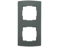 Plaque  double - verticale - noir