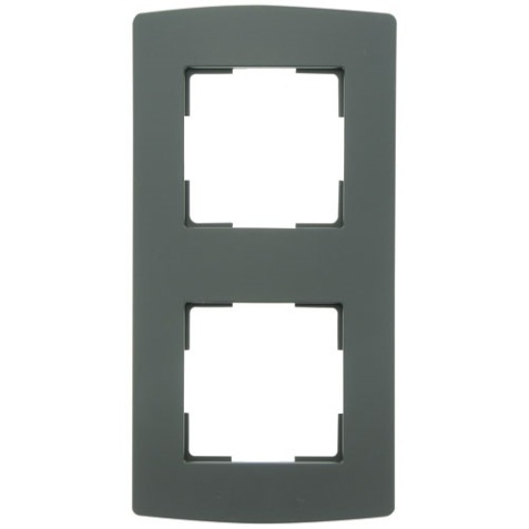 Plaque  double - verticale - noir