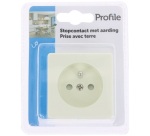 Prise 2P+T - en saillie - crème