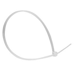 Collier de serrage - 180x4.8 mm - lot de 100 - blanc