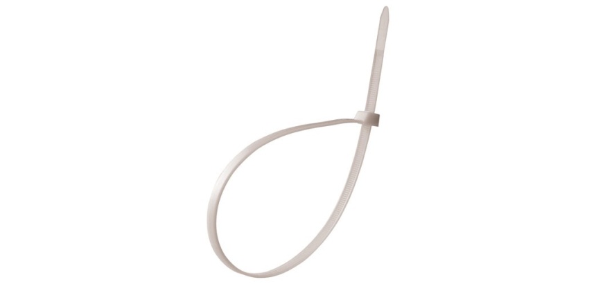 Collier de serrage - 280x4.8 mm - lot de 100 - blanc