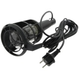 Baladeuse avec grille  et  crochet plastique - E27 - 60W - 5 m - noir