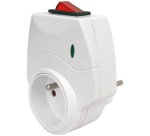 Prise Blite - 16A - interrupteur - blanc