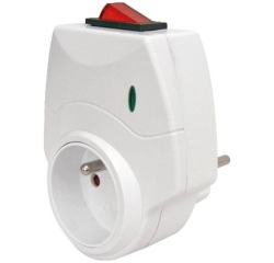 Prise Blite - 16A - interrupteur - blanc