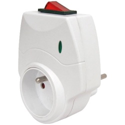 Prise Blite - 16A - interrupteur - blanc