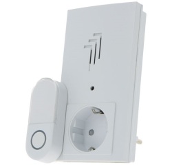 Carillon sans fil complet - plug pass - 38 mélodies - 80dB - 100 M - blanc