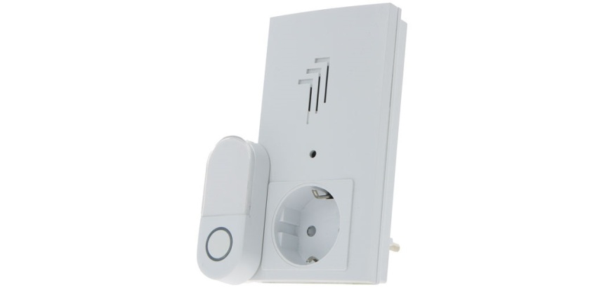 Carillon sans fil complet - plug pass - 38 mélodies - 80dB - 100 M - blanc