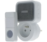Carillon sans fil complet - plug pass - 38 mélodies - 85dB - 100 M - blanc