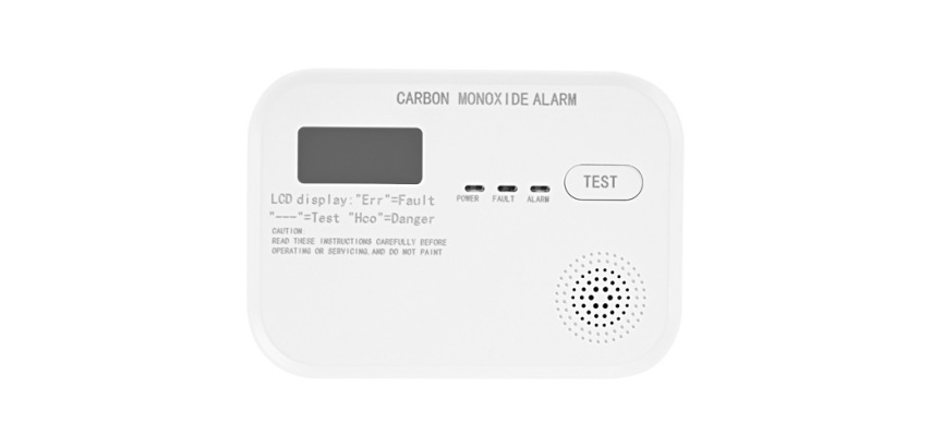 Détecteur de monoxyde de carbone 3xAA 1A 85dB écran LCD blanc