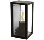 Applique murale - extérieure - Gijon - E27 - 15W - alu noir