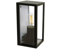 Applique murale - extérieure - Gijon - E27 - 15W - alu noir