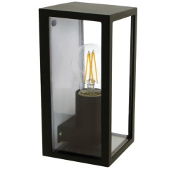 Applique murale - extérieure - Gijon - E27 - 15W - alu noir