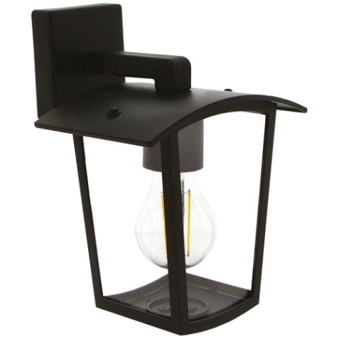 Applique murale - extérieure - Oviedo down - E27 - 15W - alu noir