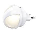 Veilleuse LED pivotante sur secteur - 0.26W - détecteur crépusculaire - bla