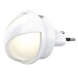 Veilleuse LED pivotante sur secteur - 0.26W - détecteur crépusculaire - bla