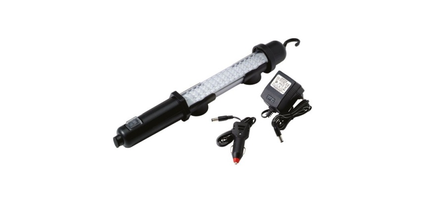 Baladeuse avec interupteur LED - rechargeable - 120 lm - noir