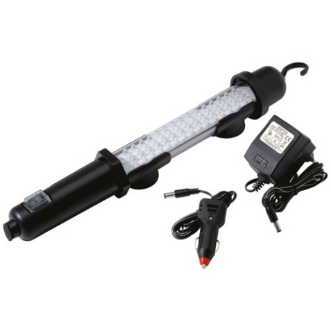 Baladeuse avec interupteur LED - rechargeable - 120 lm - noir