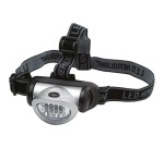 Lampe frontale - réglable 3 faisceaux - 8 leds - 120 lm - portée 25 m - noi
