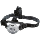 Lampe frontale - réglable 3 faisceaux - 8 leds - 120 lm - portée 25 m - noi