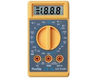 Multimètre digital - 600V - catégorie  3 - jaune