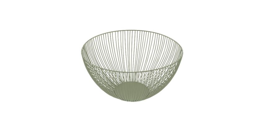 Corbeille à fruits 25 cm Vert Sauge - Wire