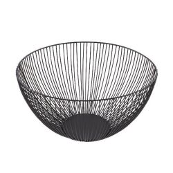 Corbeille à fruits 25 cm Noire - Wire