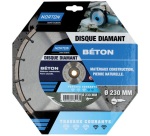 Disque diamant - 230 x 22.23 mm - travaux courants béton - lot de 1