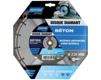 Disque diamant - 230 x 22.23 mm - travaux courants béton - lot de 1