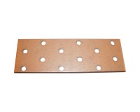 Plaque perforée - L 120 mm - 40 x 2 mm - 12 trous D5