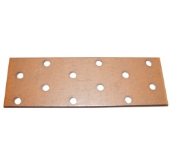 Plaque perforée - L 160 mm - 40 x 2 mm - 16 trous D5
