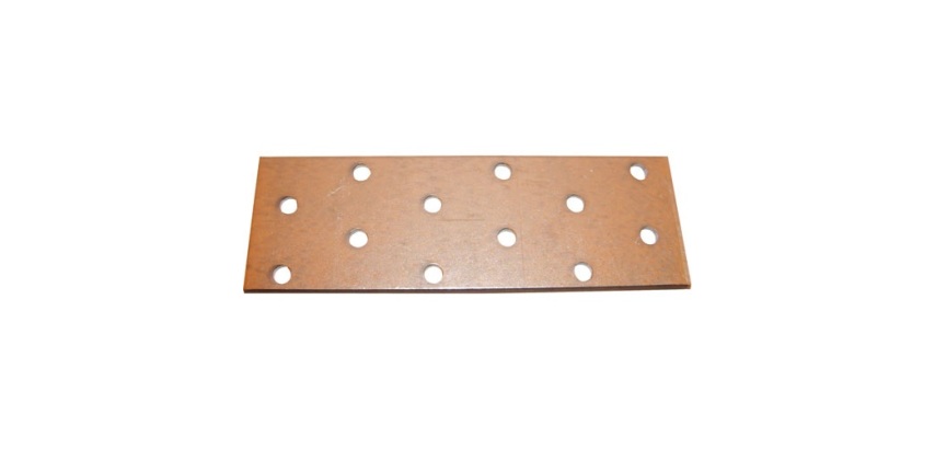 Plaque perforée - L 160 mm - 40 x 2 mm - 16 trous D5
