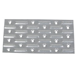 Plaque perforée - L 140 mm - 60 x 2 mm - 21 trous D5