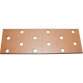 Plaque perforée - L 200 mm - 60 x 2 mm - 30 trous D5