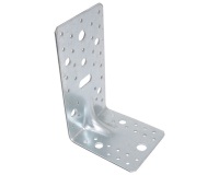 Equerre d'assemblage renforcée réglable - L : 90 mm - 65 x 90 x 2.5 mm - 13