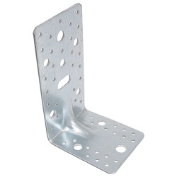 Equerre d'assemblage renforcée réglable - L : 90 mm - 65 x 90 x 2.5 mm - 13