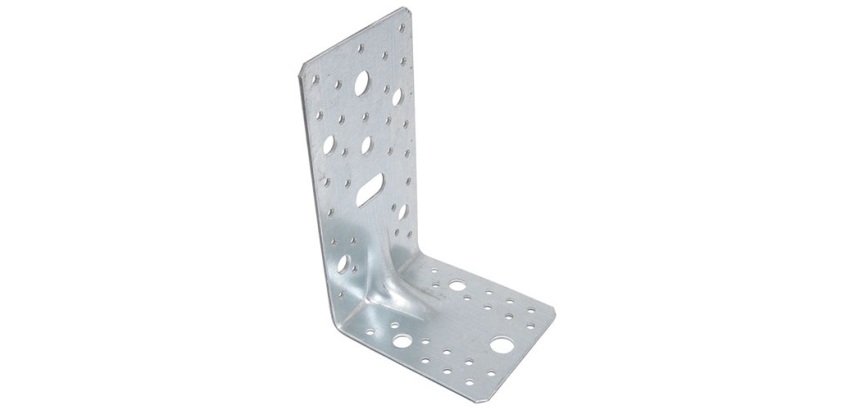 Equerre d'assemblage renforcée réglable - L : 90 mm - 65 x 90 x 2.5 mm - 13