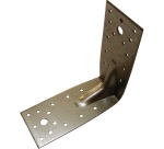 Equerre d'assemblage renforcée - L : 105 mm - 90 x 105 x 2.5 mm - 36 trous